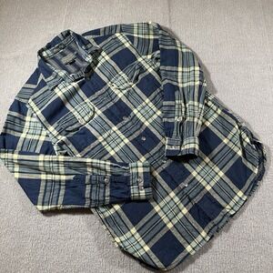 Pendleton Wool Flannel‎ Thomas Kay Button Up Plaid Shirt Pockets Mens Medium
